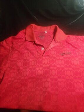 Adidas Golf Climalite Polo Red Eagle Creek Mens M Performance Shirt